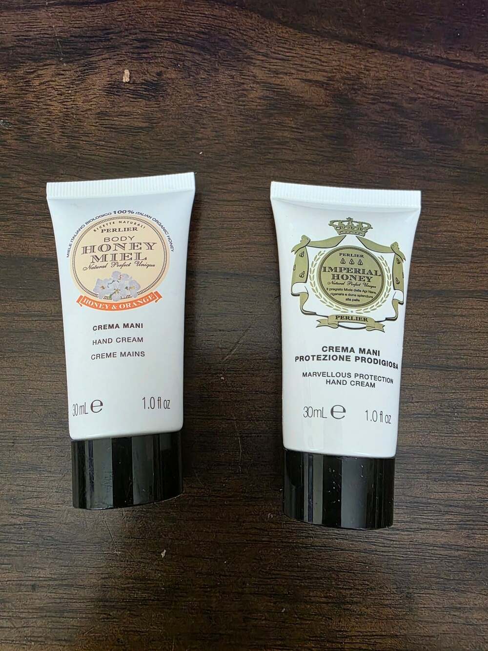 New Perlier Hand Cream Lot Of 2 Honey & Orange Imperial Honey 1.0 Fl Oz
